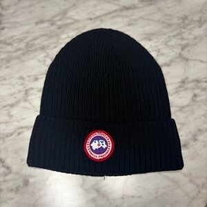 Canada goose black beanie